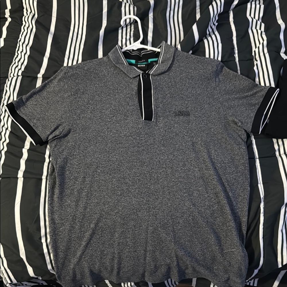 Men's Gray Polo Shirt